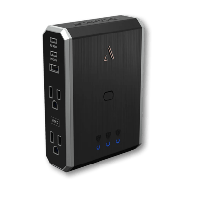 Austere Vll Series \\ Power 4-Outlet Wall Charger & Surge Protector With Omniport USB, 45W USB-C PD & 20W USB-C PD Ports