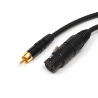 Benchmark XLRF to RCA Adapter Cable for Analog Audio - pin 3 floating variant 1
