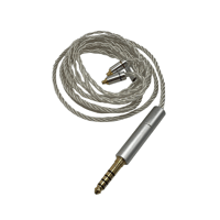 Strauss & Wagner  Linz Braided Silver 4 Core MMCX 3-In-1 Upgrade Cable for Sennheiser IE Series In-Ear Monitors variant 2