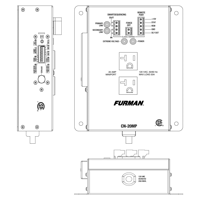 Furman 20A Remote Duplex, EVS, Smart Sequencing, 10Ft Cord (CN-20MP) variant 3