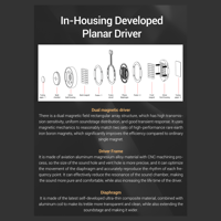 Sivga Audio Planar Driver Wired Hifi IEM variant 15