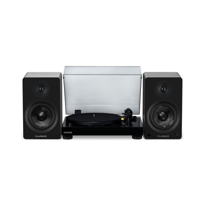 Fluance RT80 Classic High Fidelity Vinyl Turntable with Ai61 Powered 6.5” Bookshelf Speakers