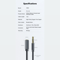 Tipsy TC15 3.5 mm Audio Extension Cable variant 13
