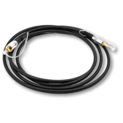 Benchmark TOSLINK to MiniPlug Optical Cable with Metal Connectors for Digital Audio