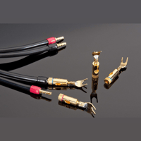 Transparent Cable Transparent Banana to Spade Adapter variant 1