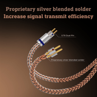 LETSHUOER LR-Nebula 6N Monocrystalline Copper IEM Cable with 0.78mm 2 Pin（3.5mm/4.4mm） variant 7