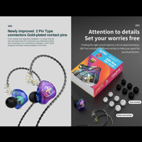 QKZ AK6 MAX In-ear Subwoofer Earphones – Dynamic Sound, Dual Options variant 7