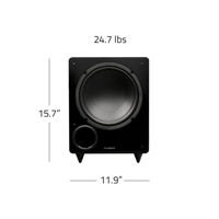Fluance Ai81 Elite Powered 2-Way Floorstanding Tower Speakers and DB10 10" Low Frequency Ported Front Firing Powered Subwoofer variant 12