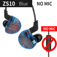 QKZ KZ ZS10 Super Bass HiFi Ten Unit Balanced Sound Earphone variant 4