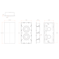 M&K Sound IW28S In-Wall Subwoofer variant 5