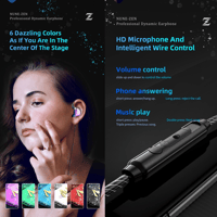 QKZ ZEN In-ear Subwoofer Music & Sports Earphones with Mic variant 7