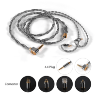 ddHiFi BC130A (Nyx) Silver Earphone Upgrade Cable with Shielding Layer variant 3