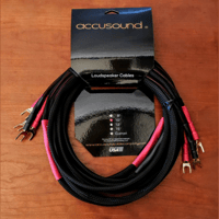 VTV Amplifier Accusound ONES Speaker Cables SPADE Connectors 10 Foot variant 1