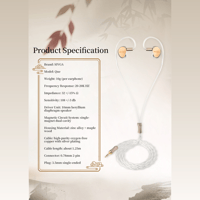 Sivga Audio Hifi dynamic Driver Wired IEM - Que variant 16