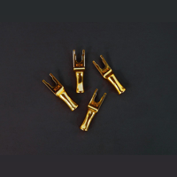 Black Cat Cable XOX Spade Adapters – Gold Plated Brass variant 1