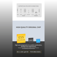 FX Audio DAC-A10 LDAC Bluetooth 5.1 QCC5125 6N3 dac tube preamplifier headphone amplifier variant 4