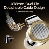 LETSHUOER DX1 11mm Single Dynamic Driver in Ear Monitor HiFi IEM earphones Gaming Earbuds variant 9