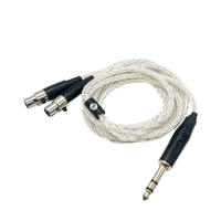 Strauss & Wagner  Lisbon Mini XLR to 6.35mm 8-core OFC Silver Headphone Cable variant 2