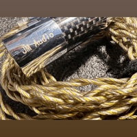 JM Audio Editions Fire and Ice XLR TRS TRRS Silver and Gold Carbon Wire variant 5