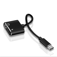 QKZ USB-C to 3.5mm Aux + USB-C Charger Audio Adapter Cable for All Devices variant 8