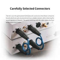 Aune aune S9c Pro DAC with Headphone Amp with AL3 XLR Balanced Male to Female 3-Pin Audio Cable 1 Pair variant 5