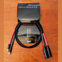 VTV Amplifier Accusound ONES XLR Male to RCA Cable 1M variant 1