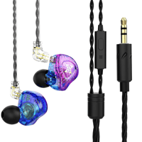 QKZ AK6 MAX In-ear Subwoofer Earphones – Dynamic Sound, Dual Options variant 1