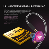 QKZ VK4 Wired Ear buds HiFi Metal Stereo Bass Earphone variant 11