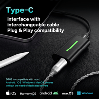 LETSHUOER DT03 Portable Earphone Adapter High Resolution Lossless DAC/AMP Amplifier For 3.5mm/4.4mm variant 12