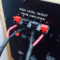 Blumenstein Audio High-Level Subwoofer Amplifier Input Cable (one cable) - Anchor Chain variant 2