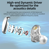 QKZ KZ-EDA Balanced Dual Magnetic Dynamic Earphones variant 3