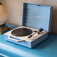 Victrola Re-Spin Suitcase Record Player - Blue variant 2