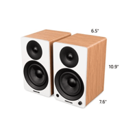 Fluance Ai41 Powered 5" Stereo Bookshelf Speakers and DB10 10" Low Frequency Ported Front Firing Powered Subwoofer variant 4