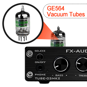 FX Audio TUBE-03MKII GE5654 Bluetooth 5.0 QCC3034 Tube Preamplifier Headphone Amplifier