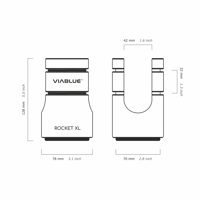 Viablue ROCKET XL Cable Lifters Black variant 5