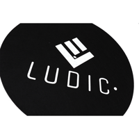 LUDIC Anti-static Logo Felt slipmat Black NOstatic variant 2