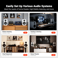Fosi Audio Fosi Audio SP601 Black Version Bookshelf Speakers variant 5