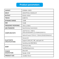 FX Audio ESS9068AS DAC Bluetooth 5.1 LDAC XMOS XU216 DSD512 768kHz  Balanced Full Decoder variant 10
