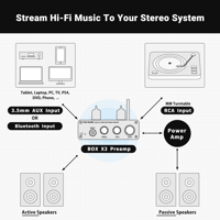 Fosi Audio Fosi Audio Box X3 Bluetooth Vacuum Tube Phono Preamp variant 7