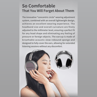 Aune Aune AR5000 Full-Size Open-Back Headphones with MLD Driver, Dynamic Driver, AuNest Headphone Case Included variant 12
