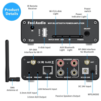 Fosi Audio Fosi Audio T10 WiFi & Bluetooth Amplifier variant 2
