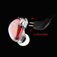 QKZ VK5 Balanced 4DD Dynamic HIFI Mega Bass Earphone variant 5