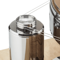 Acoustic Solid Double pulley with drive belt variant 1