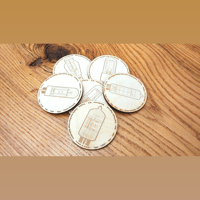 Fern and Roby Wooden Coasters - Vacuum Tubes variant 2