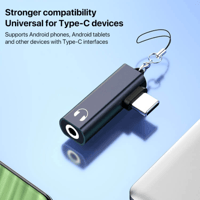 QKZ Innovative USB-C to 3.5mm Audio Adapters for Seamless Sound variant 13