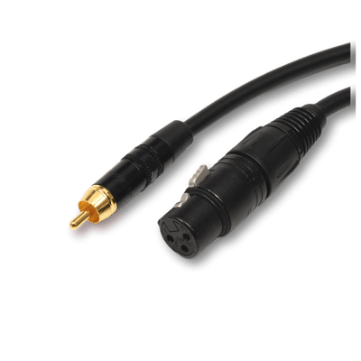 Benchmark XLRF to RCA Adapter Cable for Analog Audio - pin 3 floating