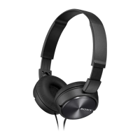 Sony MDR-ZX310AP Wired On-ear Folding Headphones | Black variant 1