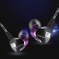QKZ F910 In-Ear Subwoofer Earphones with Dual Dynamic Drivers & Mic variant 1