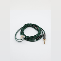 Tipsy Premium 1.5 m Cotton-Wrapped Silver-Plated IEM Cable + Built-In Mic & Controls variant 1