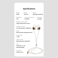 Sivga Audio Flat Glass Dynamic Diaphragm wired IEM variant 20